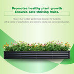 GARDMAX 8x4x1FT Galvanized Raised Garden Bed Kit, Metal Planter Boxes Outdoor - Image 6