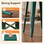 Shahoo 30 Inches Metal Bar Stools Counter Height Stackable Backless Stools - Image 4