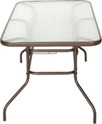 Flash Furniture Tory 31.5" x 55" Rectangular Tempered Glass Metal Table - Image 6