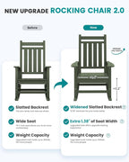 SEWALL HDPE Rocking Chair, Oversized Outdoor Rocking Chair - Image 6