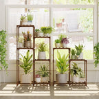 Bamworld Indoor Plant Stands Outdoor Combo Plant Shelves by Bamworld