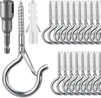 36 PCS Q-Hanger Hooks, Screw Hooks by FSAH