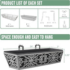 4 Pack 24 Inch Window Boxes Planter - Image 7