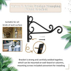 Fashion&cool Wall Hanging Plant Brackets, 12 Inch Retro Heavy Duty Iron Plant - Image 5