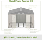 Patiowell 10 x 8 FT Outdoor Storage Shed - Image 3