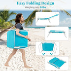 GYMAX Tanning Chair, 330lbs Capacity & Shoulder Strap, Portable Layout - Image 5