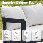 Outdoor Furniture Set, Metal Patio Conversation Set - Image 5