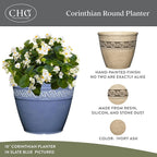 Classic Home and Garden Corinthian Resin Planter Pot - Image 2