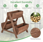 Giantex Vertical Raised Garden Bed, 3 Wood Planter Boxes - Image 6