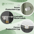 Devoko Outdoor Storage Shed 6 x 4 FT Lockable Metal Garden Shed Steel - Image 5