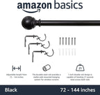 Amazon Basics Sturdy Adjustable Curtain Rod - Image 2