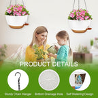10 inch Hanging Planters for Indoor Plants, 3 Pack Self-Watering Hanging - Image 4