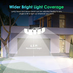 Solar Outdoor Lights, Flood Light Motion Sensor & Dusk to Dawn, Solar - Image 5