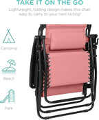 Best Choice Products 30” Wide Folding Zero Gravity Outdoor Recliner Patio - Image 9