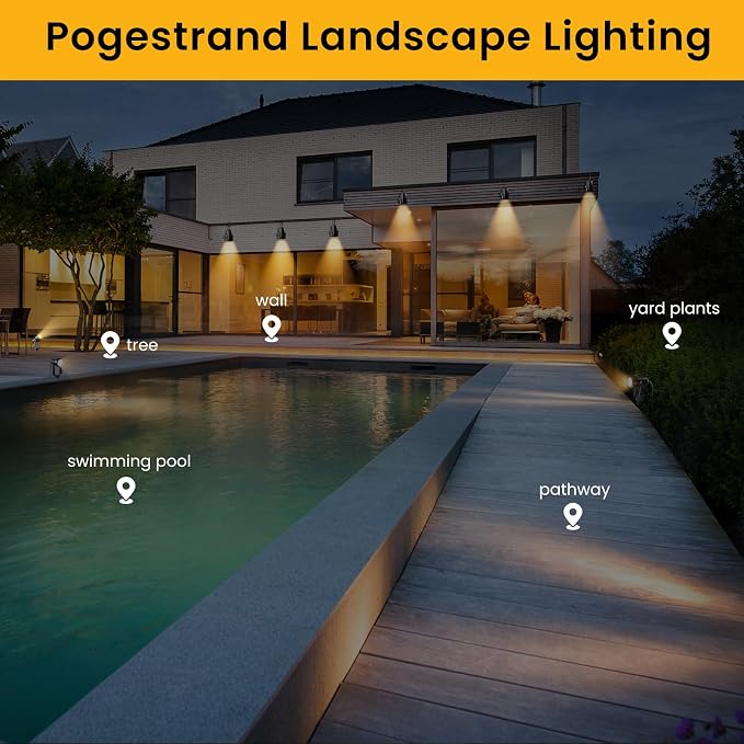 Low Voltage Landscape Lighting, 8 Pack Outdoor LED Landscape Spotlights - Image 8