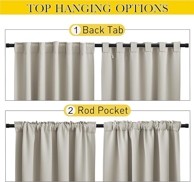 NICETOWN 2 Panels Privacy Outdoor Curtains - Image 3