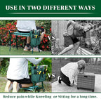 Garden Kneeler and Seat, Foldable Garden Stool Heavy Duty Gardening Bench - Image 7