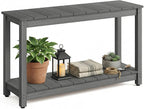 Outdoor Console Table, 440LBS Weight Capacity, 2-Tier Multifunctional Buffet by LAHAAP
