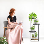 Plant Stand Indoor Outdoor Clearance, 4 Tier Metal Tall Flower Shelf Holder - Image 7