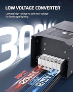 DEWENWILS 300W Low Voltage Landscape Lighting Transformer, 120V to 12/15V AC - Image 2
