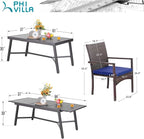 PHI VILLA 9 Piece Outdoor Dining Set - Image 9