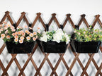 8 Pack Metal Hanging Planter for Outdoor Plants, 10 Inch Black Fence Planters - Image 6