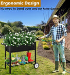 Koutemie Outdoor Raised Planter Bed Box - Image 4