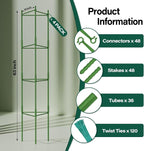 Halatool 63 Inch Tomato Cages, 4 Pack Adiustable Plant Cages Assembled Tomato - Image 2