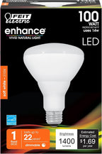 Feit Electric BR30 LED Light Bulb, 100W Equivalent, 1400 Lumens, E26 Standard - Image 2