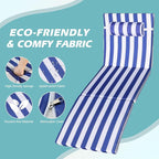 Chaise Lounge Chairs Outdoor Set of 4, Comfy Outside Wicker Patio Pool Lounge - Image 3