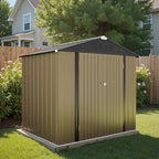 Greesum 8×6FT Outdoor Storage Shed, Metal Patio Storaged Sheds - Image 2