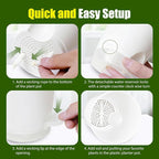 Plant Pots 8 Inch Self Watering Pots, 2 Pack Plastic Planters - Image 3