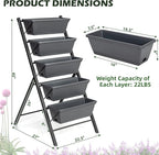 COSTWAY Vertical Raised Garden Bed, 5 Tier Planter Box - Image 9