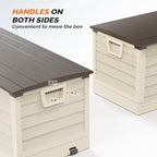 VINGLI 75 Gallon Collapsible Outdoor Storage Box, Simple-to-assemble Plastic - Image 5