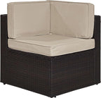 Crosley Furniture Palm Harbor Corner Outdoor Sectional Chair, Wicker Patio by CrosleyFurniture