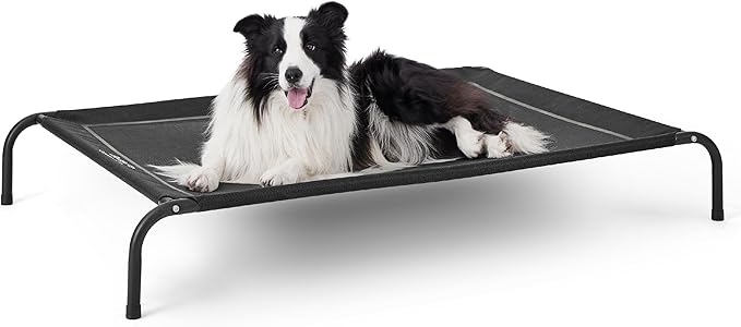 Bedsure Outdoor Elevated Dog Bed Large Sized Dog, Portable Indoor & Outdoor by BEDSURE