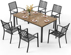 PHI VILLA 7 Pieces Outdoor Dining Set by PHIVILLAThepioneerofcomfortablehouseholdsupplies