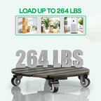 Idzo 2pack Wood Plant Caddy - Image 4