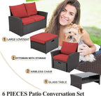 HOMREST 6 Pieces Outdoor Patio Furniture Set - Image 3