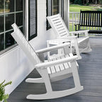 GREENVINES Outdoor Rocking Chairs | Set of 4 | Porch Rocker | HDPE Plastic | - Image 6