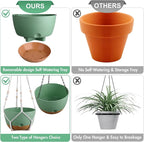 3 Pack 8/10/12 Inch Hanging Planters - Image 7