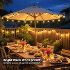 Outdoor String Lights Battery Operated, 22ft 20 LED Bulbs Hanging Lights - Image 4