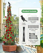 2Pack Garden Trellis for Climbing Plants Outdoor Indoor Pot 67'' Cucumber - Image 5
