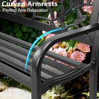 Outvita Outdoor Bench, Patio Bench - Image 5