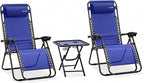 SereneLife Outdoor Zero Gravity Lounge Chair Set by SereneLife