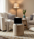 S & L Homes Pouf Ottoman - Image 3