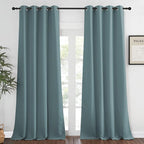 NICETOWN Blackout Greyish Blue Curtains & Drapes by NICETOWN