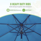 Backyard Expressions 9 ft. Patio Umbrella, Market Table Umbrella w/Tilt and - Image 2