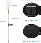 JJGoo Solar Firework Lights, 2 Pack 150 LEDs 2 Lighting Modes Solar Lights - Image 6