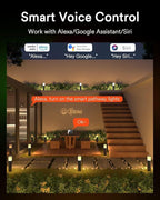 Lumary 6 Pack Smart Pathway Lights 2100LM, RGBAI/Cool/Warm White, Aluminum - Image 5